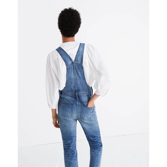 MADEWELL Straight-Leg Overalls in Bernard Wash Size XXS - Picture 2 of 13